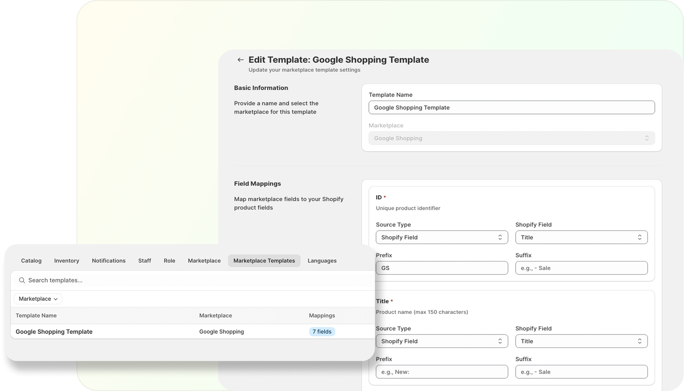Marketplace Feed Management